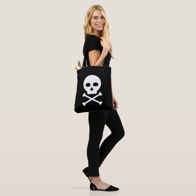 Skull and Bones Tote Bag (On Model)