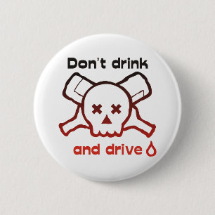 Skull and Bottles-button 6 Cm Round Badge