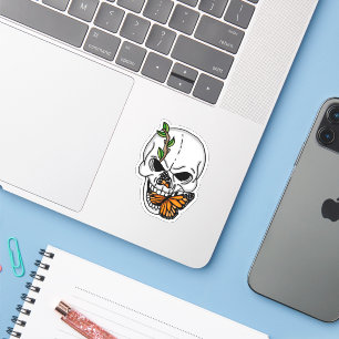 Skull and Butterfly Digital Art