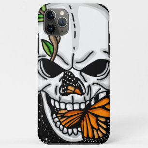 Skull and Butterfly Digital Art  Case-Mate iPhone Case