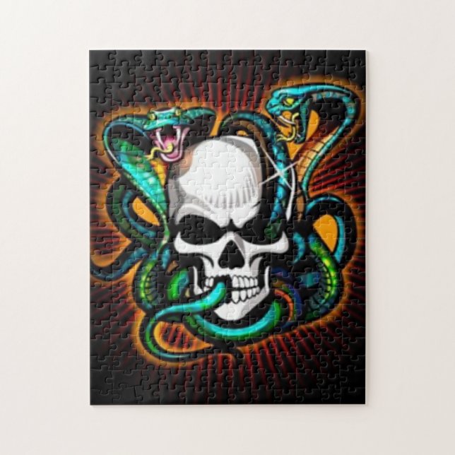 Skull and Cobras Puzzle (Vertical)