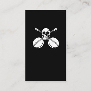 Skull and Cross Banjos - Bluegrass Newgrass Rock Business Card