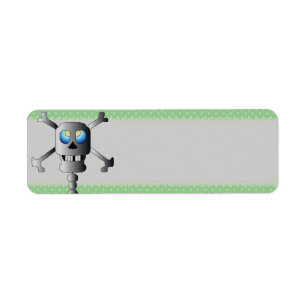 Skull and Cross Bones Address Label
