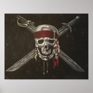 Skull and Cross Bones Poster