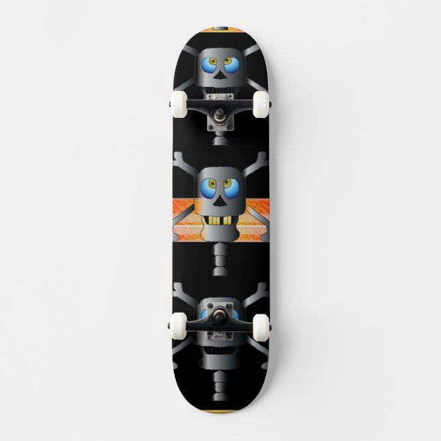 Skull and Cross Bones Skateboard (Front)