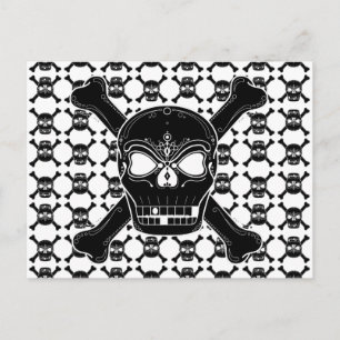 Skull And Crossbone Postcard