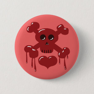 Skull and Crossbones 6 Cm Round Badge