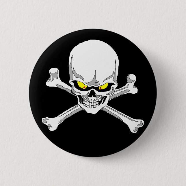 Skull and crossbones button (Front)