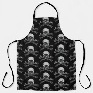 skull and crossbones classic apron
