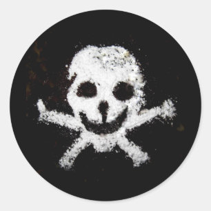 Skull and Crossbones Classic Round Sticker