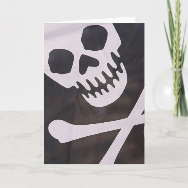 Skull and Crossbones Customisable Cards (Front)