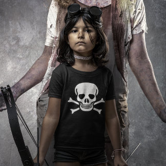 Skull and Crossbones Dark Kids' T-Shirt