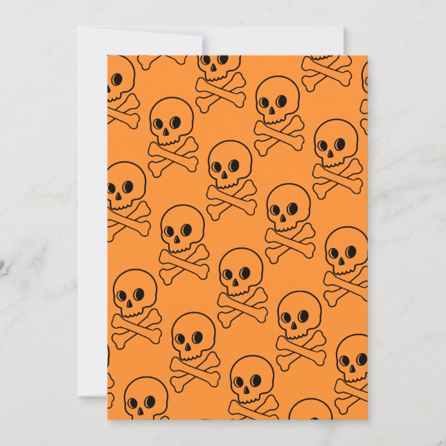 Skull And Crossbones Invitation (Front)