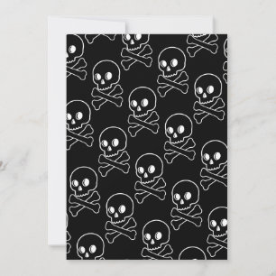 Skull And Crossbones  Invitation