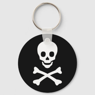 Skull and Crossbones Key Ring