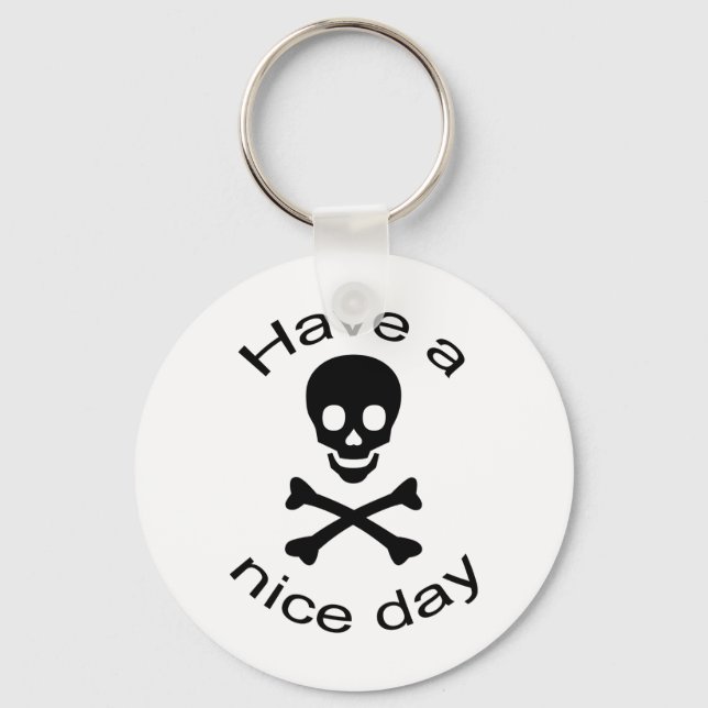 Skull and Crossbones Key Ring (Front)