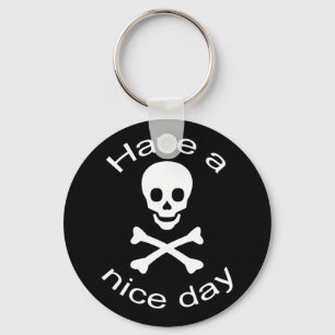 Skull and Crossbones Key Ring