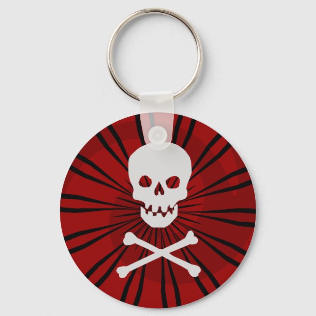 Skull and Crossbones Keychain (Front)