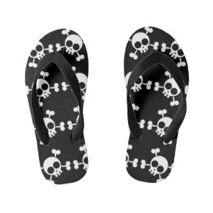 Skull and Crossbones Kid's Jandals
