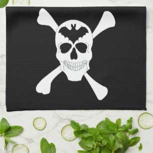 Skull And Crossbones Kitchen Towel