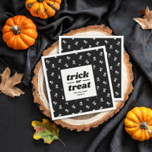 Skull and Crossbones Monogrammed Trick or Treat