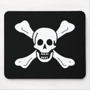 Skull and Crossbones Mouse Pad