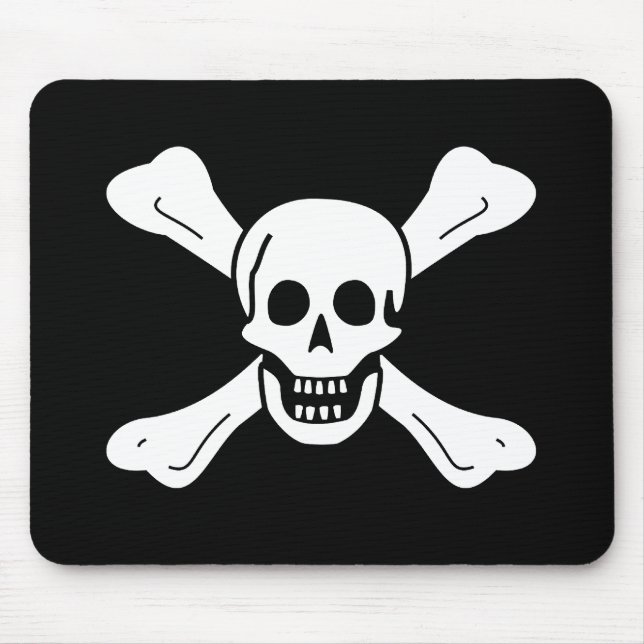 Skull and Crossbones Mouse Pad (Front)