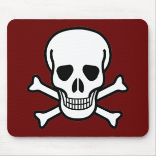 Skull and Crossbones Mouse Pad