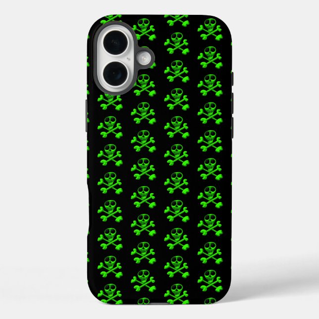 Skull and Crossbones Pattern Case-Mate iPhone Case (Back)
