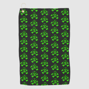 Skull and Crossbones Pattern Golf Towel