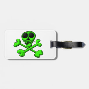 Skull and Crossbones Pattern Luggage Tag