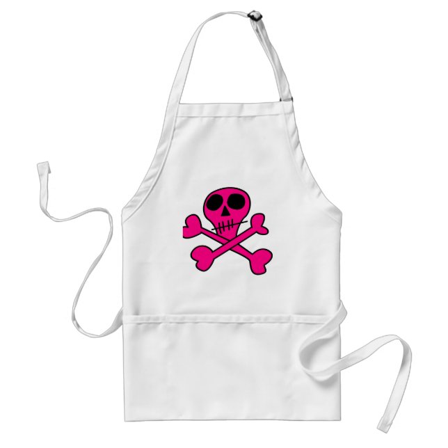 Skull and Crossbones Pattern Standard Apron (Front)