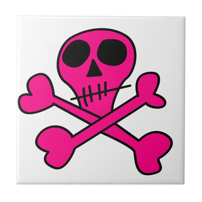 Skull and Crossbones Pattern Tile (Front)