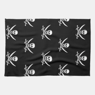 Skull and Crossbones Pirate Towel