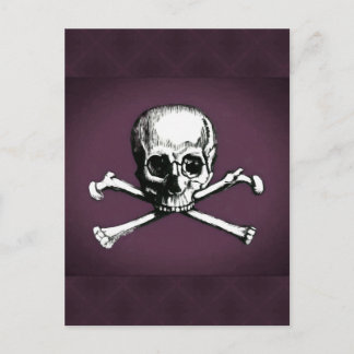 Skull and Crossbones Postcard