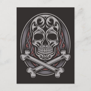 Skull And Crossbones Postcard