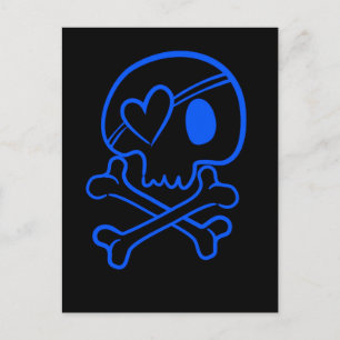 Skull and Crossbones Postcard