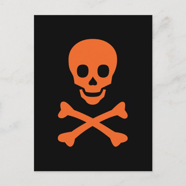 Skull and Crossbones Postcard (Front)