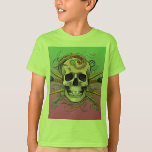 Skull and Crossbones Rock Anthem design T-Shirt