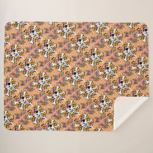 Skull and Crossbones Sherpa Blanket
