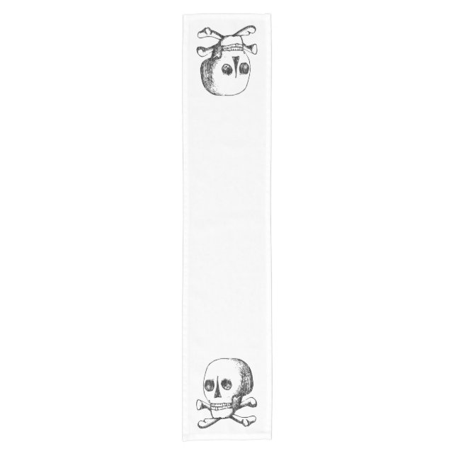 Skull and Crossbones Short Table Runner (Front)