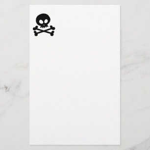 Skull and Crossbones Stationery  