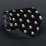 Skull and Crossbones Your Background Colour Tie<br><div class="desc">Skull and Crossbones Your Background Colour Tie</div>