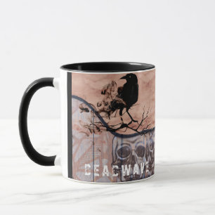 Skull and Crow Horror Personalized Mug