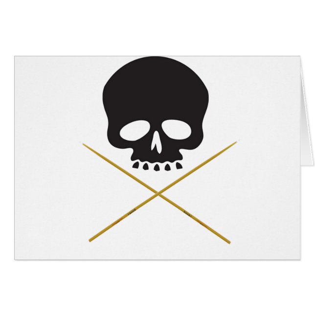 Skull and Drumstick Crossbones (Front Horizontal)