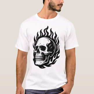 skull and fire T-Shirt