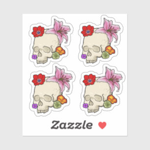 Skull and Flora