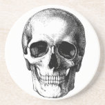 skull and full moon scary coaster<br><div class="desc">skull and full moon.Customisable background colour and size. You can add text! all products available in store</div>