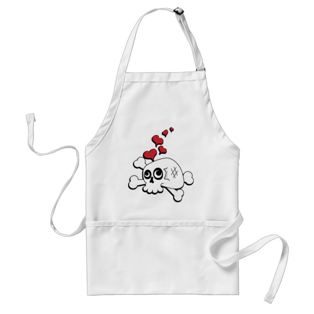 Skull and Hearts Standard Apron (Front)