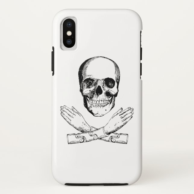 Skull and Mechanical Hands Case-Mate iPhone Case (Back)